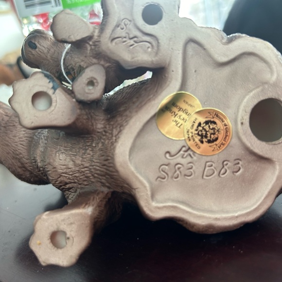 New Vintage Global Art Hippo w Baby Hand Painted Original  Piece Perfect - Picture 6 of 6